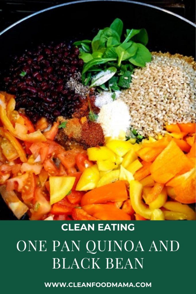 One Pan Quinoa and Black Bean - Clean Food Mama