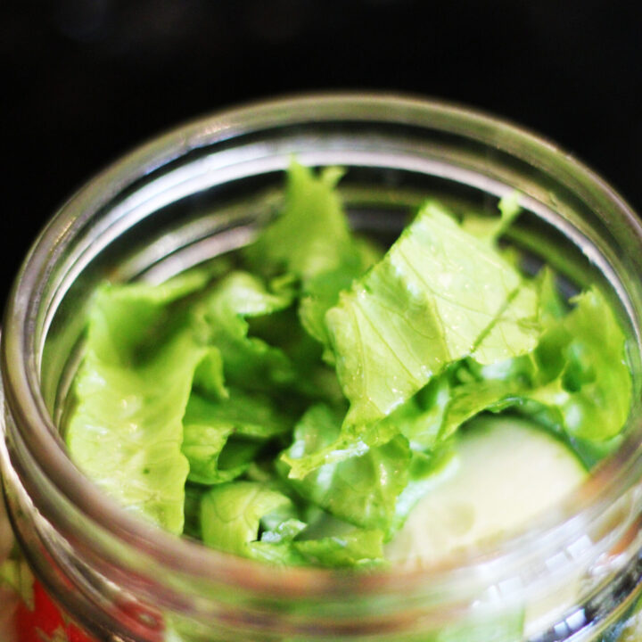 Baby Spinach Salad Jar 