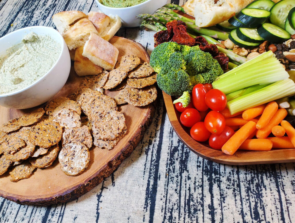 vegan charcuterie board, plant based charcuterie board, vegan snack board, plant based snack board, easy vegan snack board, easy plant based snack board, easy vegan charcuterie board, easy plant based charcuterie board, charcuterie board, snack board, kid friendly vegan foods, kid friendly vegan dishes, easy plant based dishes, easy vegan dishes, snack board ideas, vegan snack board ideas, plant based snack board ideas, cilantro lime crema, plant based dips, plant based dressings, vegan dips, vegan dressings, fruit and veggies, family game night snack, party snack board, vegan snack, plant based snack, easy vegan snack, easy plant based snack, easy vegan dish, kangen water store, vancouver kangen water store, charcuterie board themes, cashew ranch dressing, oil free peanut sauce, oil free vegan recipes, oil free plant based recipes, gluten free vegan recipes, gluten free recipes, oil free recipes, simple vegan dishes, simple plant based dishes 