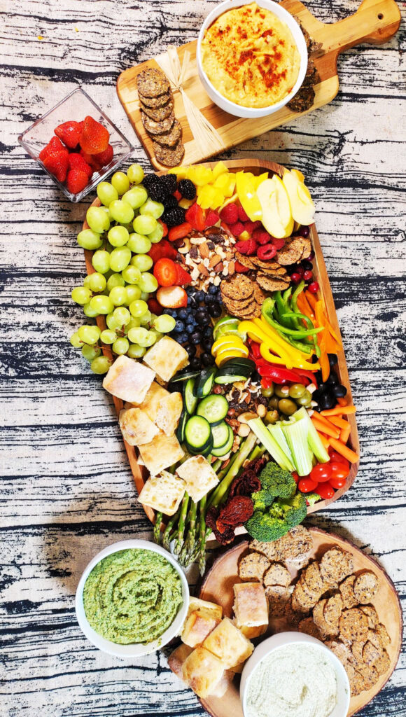 vegan charcuterie board, plant based charcuterie board, vegan snack board, plant based snack board, easy vegan snack board, easy plant based snack board, easy vegan charcuterie board, easy plant based charcuterie board, charcuterie board, snack board, kid friendly vegan foods, kid friendly vegan dishes, easy plant based dishes, easy vegan dishes, snack board ideas, vegan snack board ideas, plant based snack board ideas, cilantro lime crema, plant based dips, plant based dressings, vegan dips, vegan dressings, fruit and veggies, family game night snack, party snack board, vegan snack, plant based snack, easy vegan snack, easy plant based snack, easy vegan dish, kangen water store, vancouver kangen water store, charcuterie board themes, cashew ranch dressing, oil free peanut sauce, oil free vegan recipes, oil free plant based recipes, gluten free vegan recipes, gluten free recipes, oil free recipes, simple vegan dishes, simple plant based dishes 