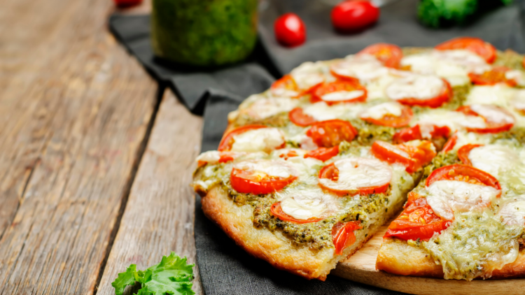 Vegan Pesto And Tomato Pizza Clean Food Mama 4173