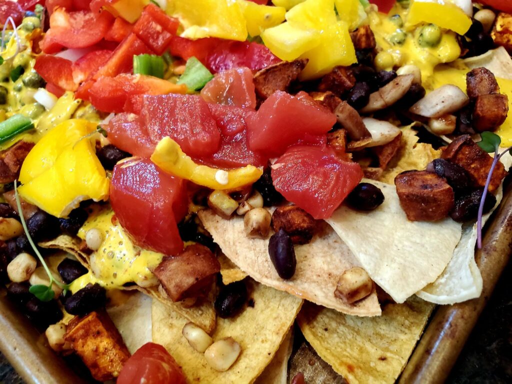 Vegan recipes, vegan plant based sour cream, vegan plant based side dish, vegan mexican food, plant based mexican food, vegetarian food, vegitarian mexican food, vegan cheese sauce, vegan nacho cheese, vegan plant based nachos, taco tuesday recipe, vegan taco tuesday recipe 